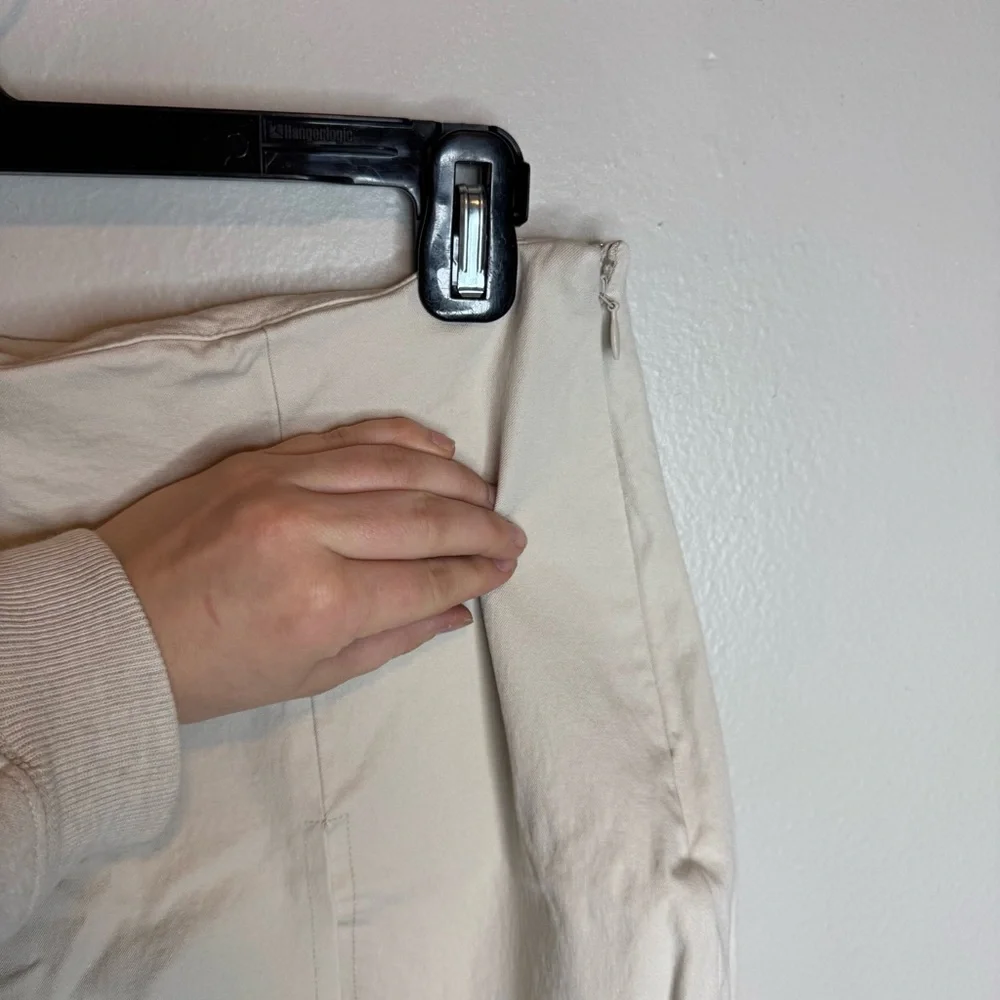 Boston Proper Ivory White Skort Skirt Shorts